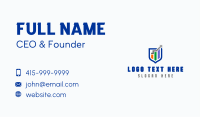 Finance Shield Graph Arrow Business Card Image Preview