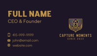 Military Eagle Security Business Card Image Preview