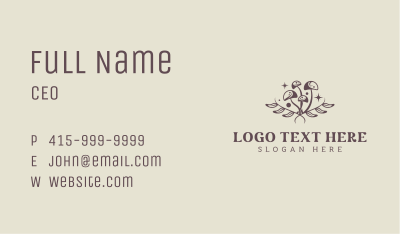 Herbal Wellness Shrooms Business Card Image Preview