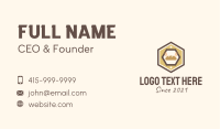 Hexagon Bakery Sign Business Card Design