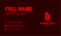 Fire Red Chicken Grill Business Card Image Preview