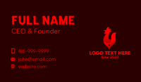 Fire Red Chicken Grill Business Card Preview