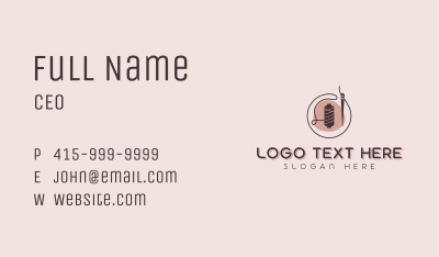 Needle Thread Fashion Sewing Business Card Image Preview