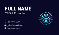 Atom Nucleus Science Business Card Preview