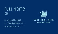 Skyline Shopping Cart Business Card Image Preview