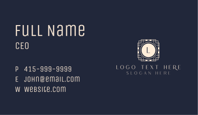 Geometric Luxury Lettermark  Business Card Image Preview