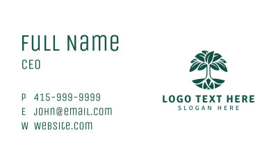 Organic Tree Planting Business Card Image Preview