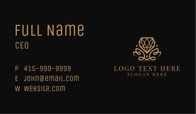 Elegant Jewelry Shop Business Card Image Preview