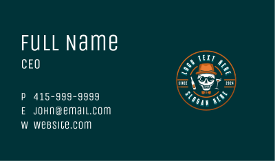 Skull Liquor Bar Business Card Image Preview