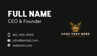 Car Wings Crown Business Card Design