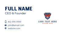 Volleyball Eagle Shield Business Card Image Preview