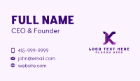 Digital Tech Letter K Business Card Design