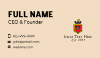 Medieval Castle Sword  Business Card Image Preview