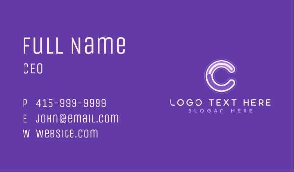 Business Creative Letter C Business Card Design Image Preview