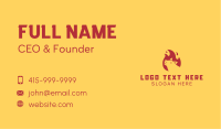 Pig Flame Barbecue Business Card Image Preview