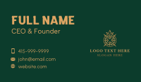 Golden Compass Crown Business Card Image Preview