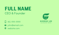 Environment Letter G Business Card Image Preview