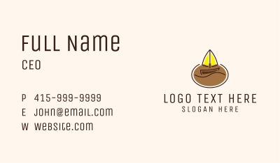 Sailboat Coffee Shop Business Card Image Preview