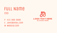 Geometric Musical Note Business Card Image Preview