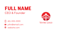 Red Sun Bridge Business Card Image Preview