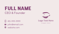Pretty Eyelashes Salon Business Card Image Preview