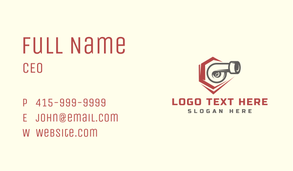 Turbo Engine Mechanic Business Card Design Image Preview