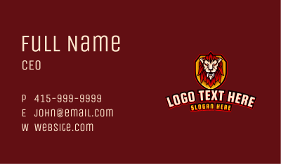 Wild Lion Gaming Business Card Image Preview