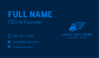 Wings Truck Delivery Business Card Image Preview