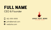 Culinary Fire Pan Business Card Image Preview