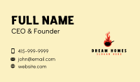 Culinary Fire Pan Business Card Image Preview