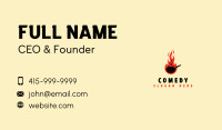 Culinary Fire Pan Business Card Image Preview