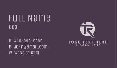 Business Brand Letter R Business Card Image Preview