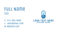 Blue Hand Volunteer Business Card Image Preview
