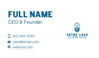 Blue Hand Volunteer Business Card Image Preview