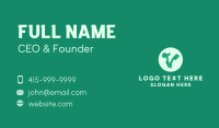 Green Letter V Business Card Image Preview