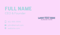 Playful Feminine Apparel  Business Card Image Preview