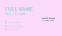 Playful Feminine Apparel  Business Card Image Preview