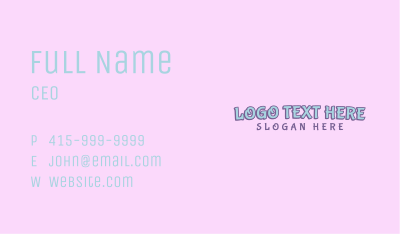 Playful Feminine Apparel  Business Card Image Preview