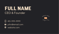 Casual Retro Wordmark  Business Card Image Preview