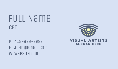 Visual Surveillance Eye  Business Card Image Preview