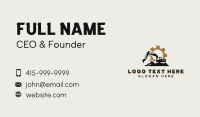 Industrial Excavator Construction Business Card Design