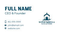 Blue Islam Mosque Business Card Image Preview