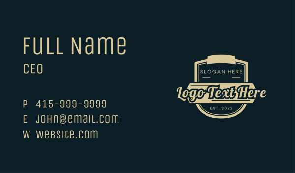  Vintage Boutique Wordmark Business Card Design Image Preview