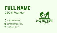 Green Apartment House Business Card Design