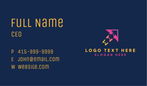 Gradient Logistics Arrow Business Card Design Image Preview