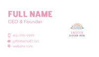 Creative Playful Rainbow Business Card Image Preview