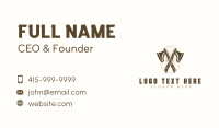 Hipster Lumber Axe Business Card Image Preview