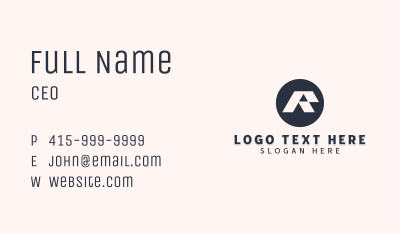 Professional Firm Letter R Business Card Image Preview