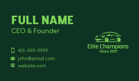 Green Automobile Car  Business Card Image Preview