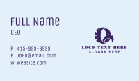Eagle Aviation Letter Q Business Card Image Preview